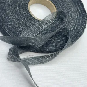 50mm Roll Charcoal Lightweight Fusible Stay Tape