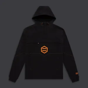 Anorak Jacket Black & Orange