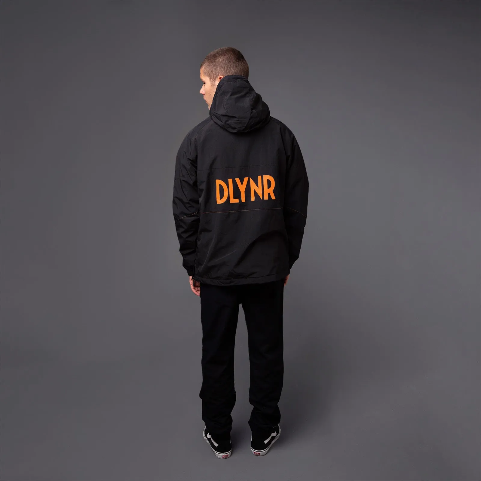 Anorak Jacket Black & Orange