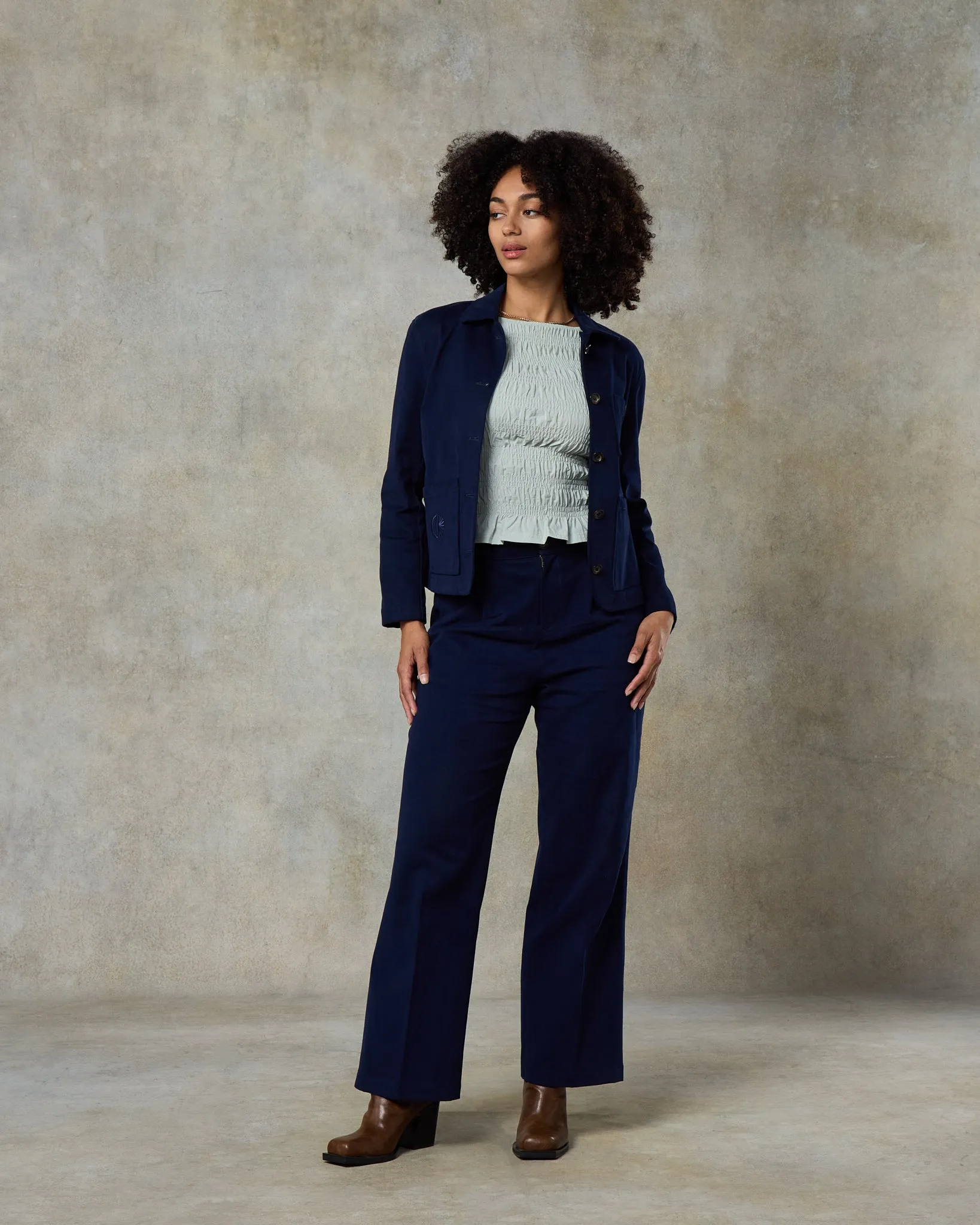 Batch 06 - Womens Pacific Blue Cotton Suit