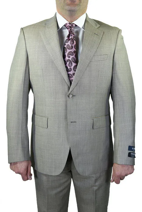 Berragamo "Elegant" Tan Sharkskin 3-Piece Slim Fit Suit