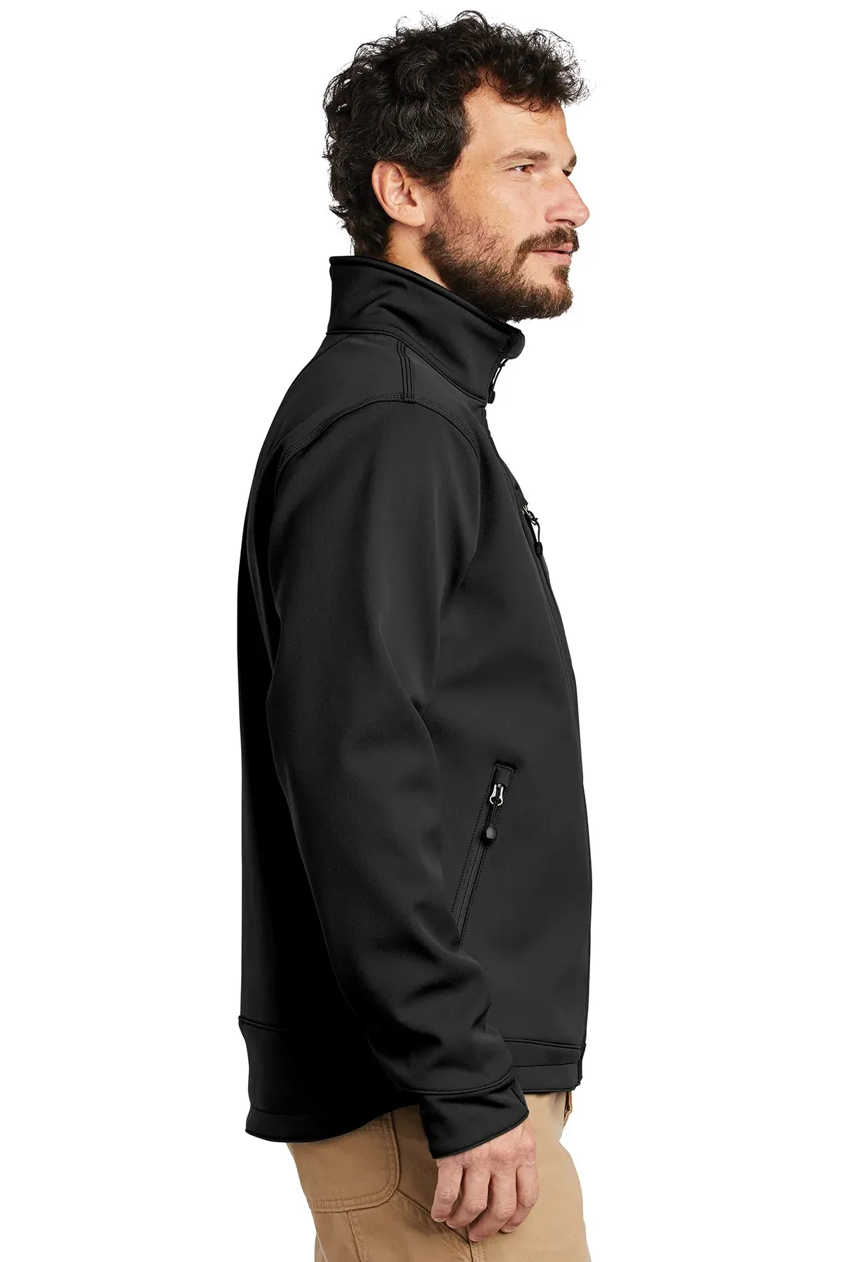 Carhartt Crowley Branded Soft Shell Jackets, Black