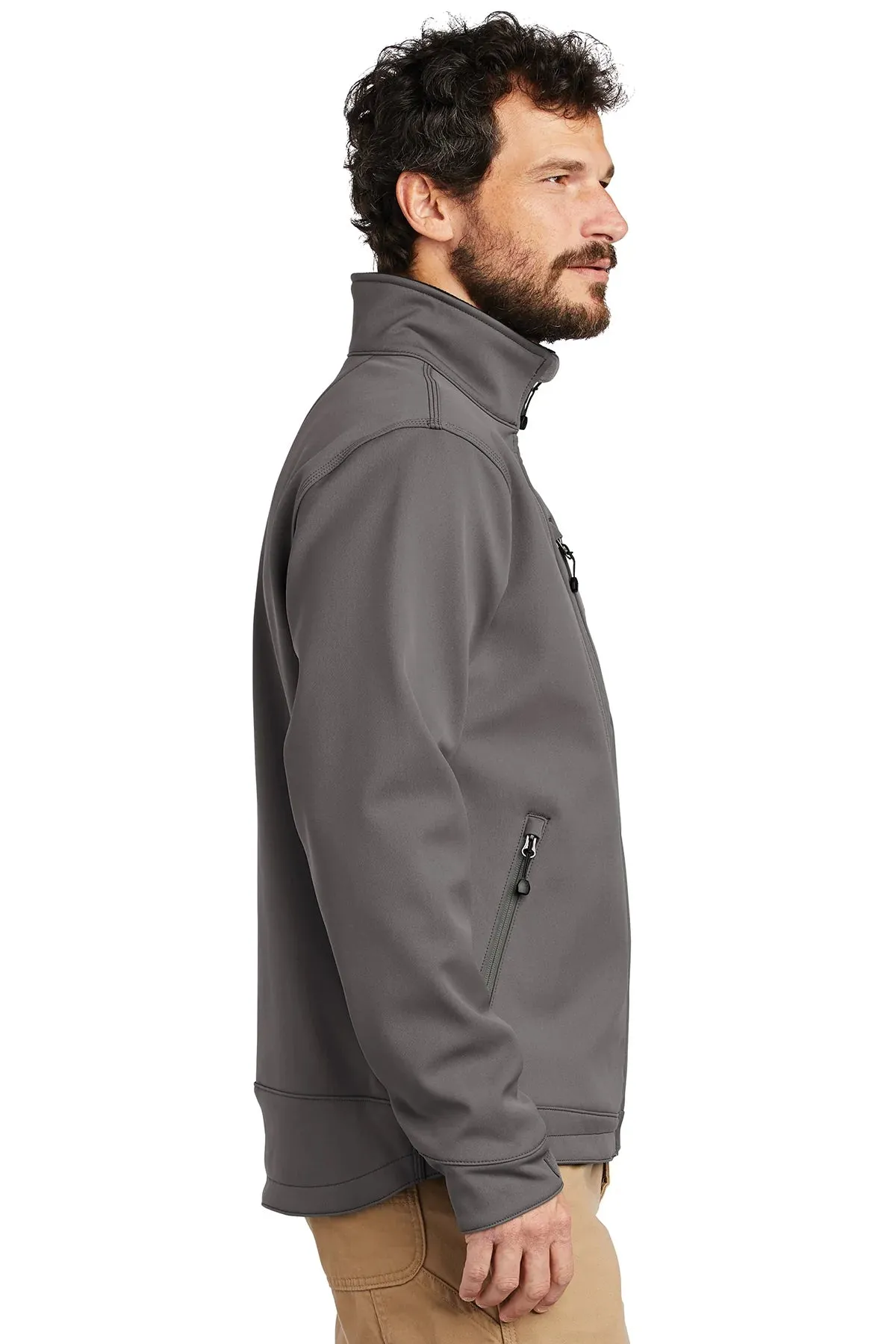 Carhartt Crowley Branded Soft Shell Jackets, Charcoal