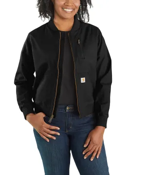 Carhartt Women's Canvas Bomber Jacket - Black