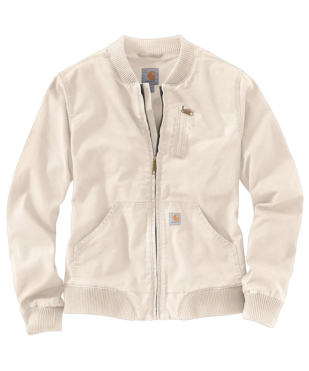 Carhartt Women's Canvas Bomber Jacket - Natural