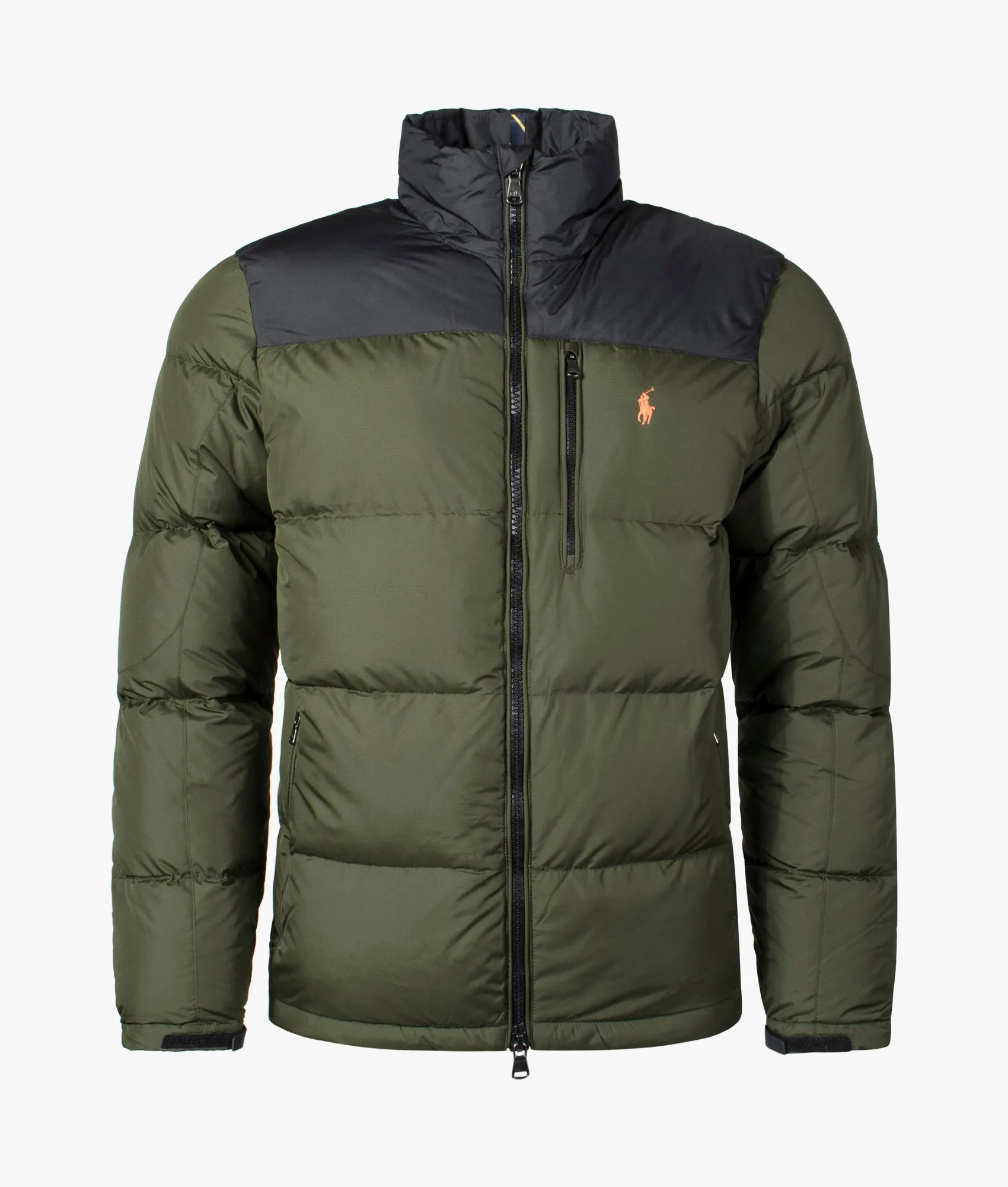 Colour-Blocked Down Jacket