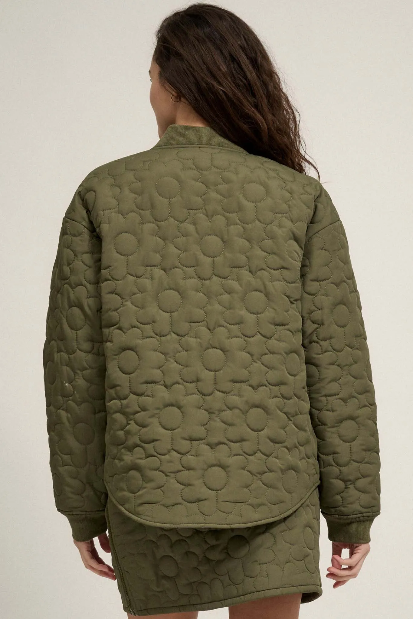 Downy Daisies Floral Quilted Jacket