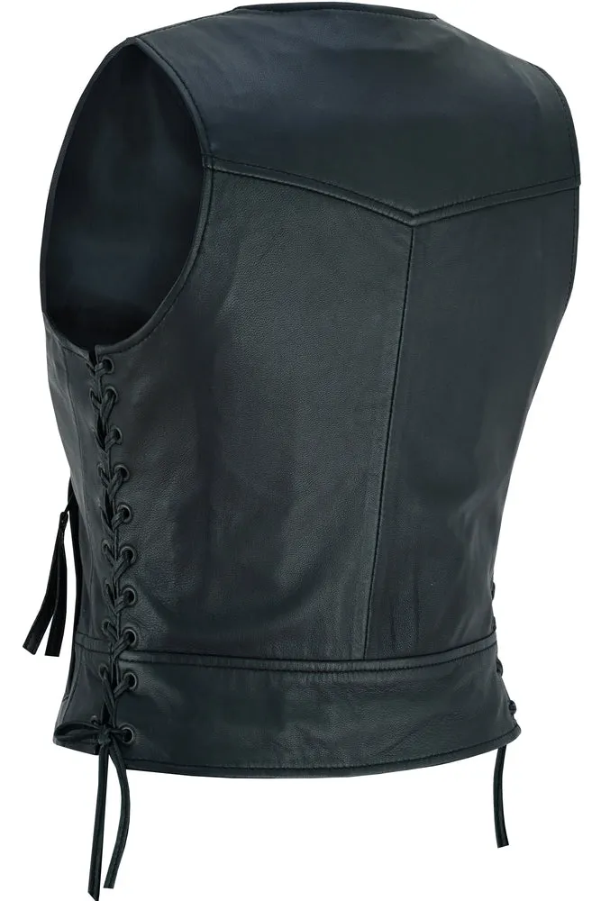 DS241 Women's Lightweight Vest with Rivets Detailing