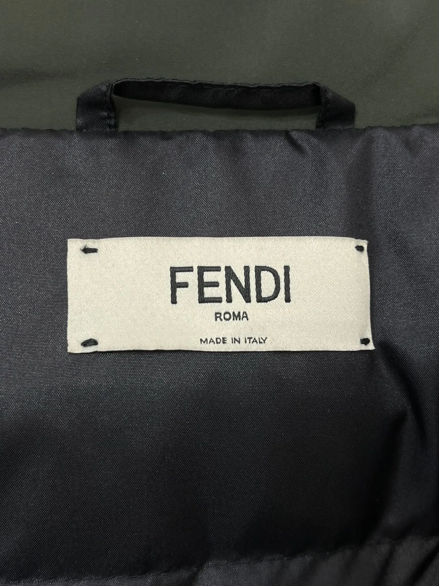 Fendi Goose Down, Brocade & Fox Fur Trim Coat. Size 40IT