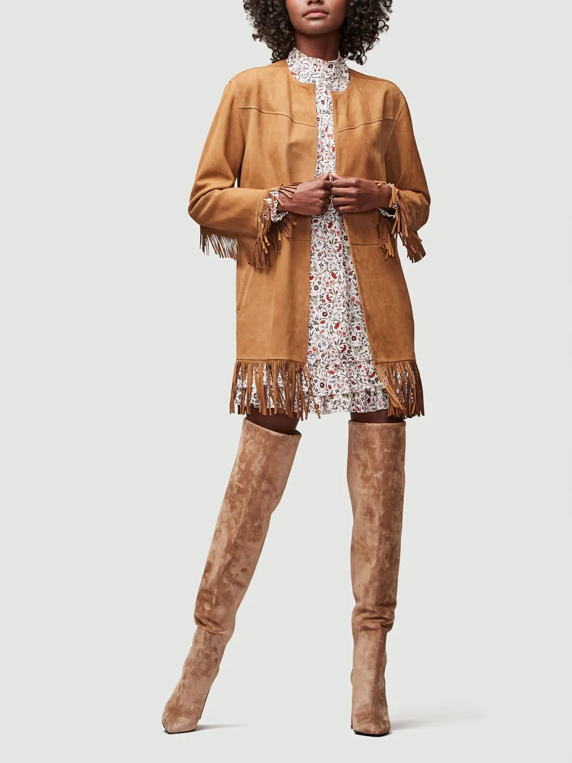 FRAME - Fringe Duster Warm Tan