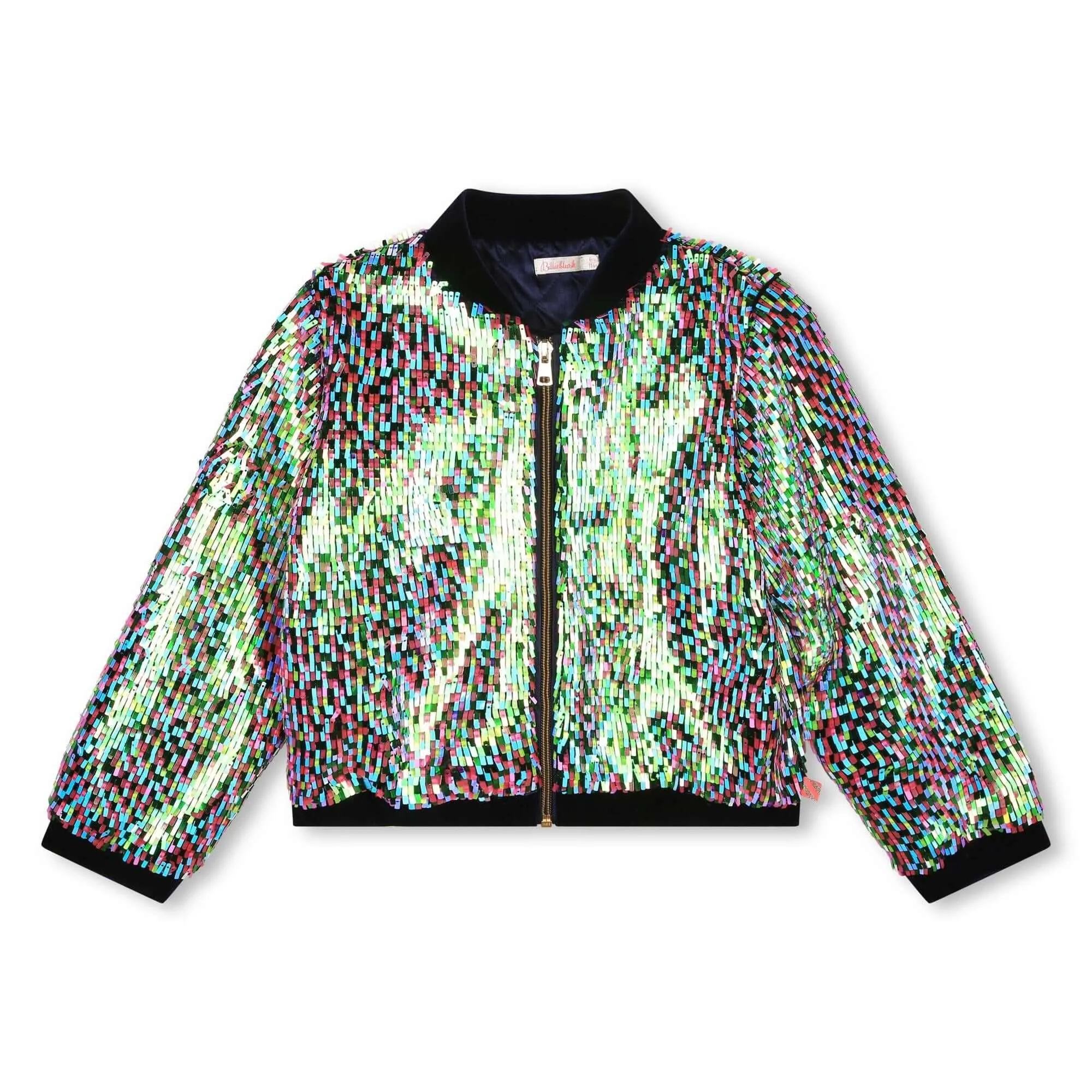 Girls Multi  Sequin Bomber Jacket