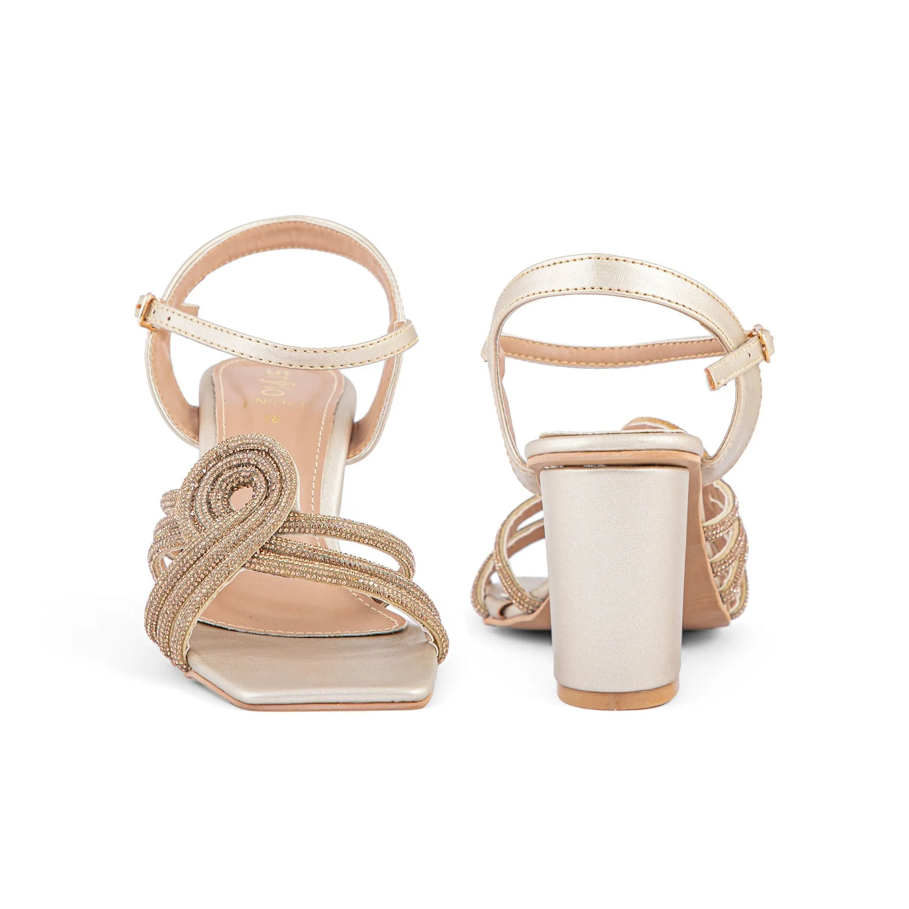 Golden Fancy Sandal FN5961