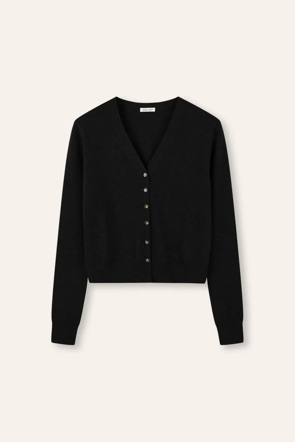 GRACE superfine cashmere cardigan (Black)