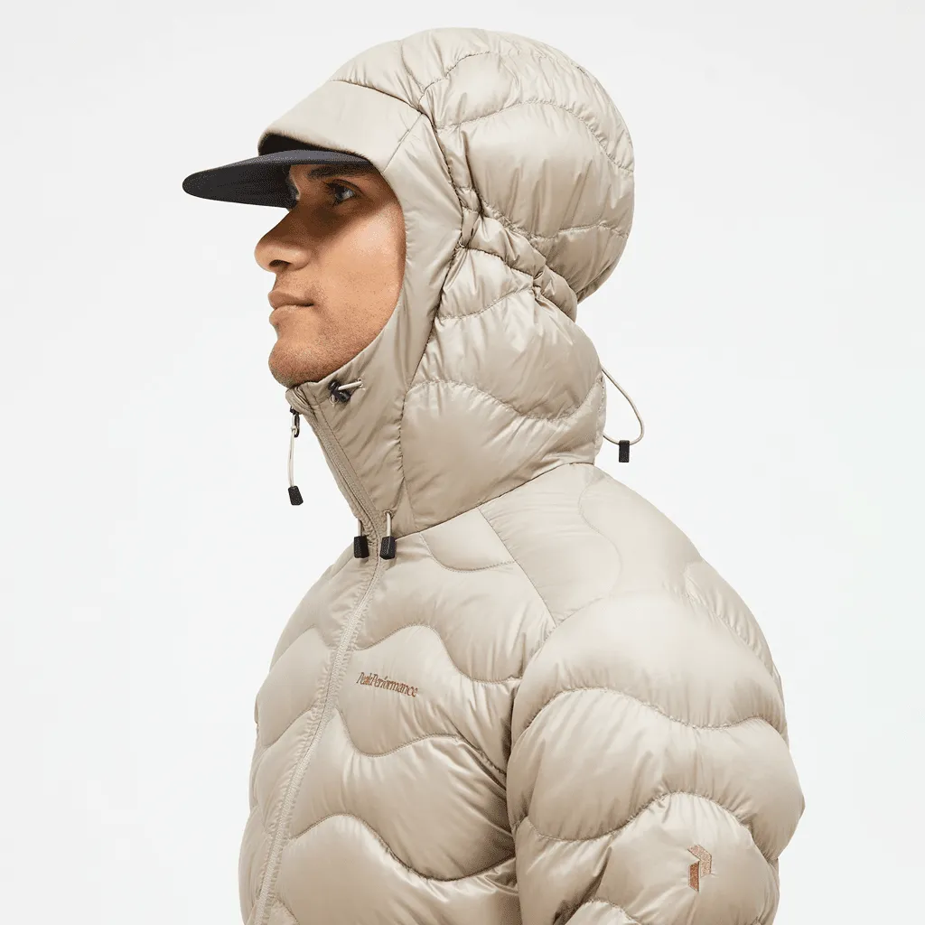 Helium down hood jacket - Avid beige