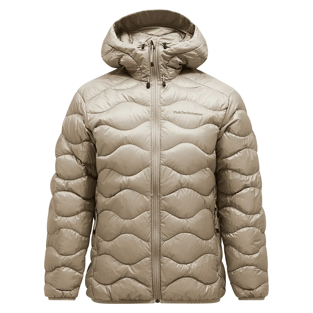 Helium down hood jacket - Avid beige