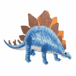 Iron-On/Sew On Motif Patch - Blue Dinosaur