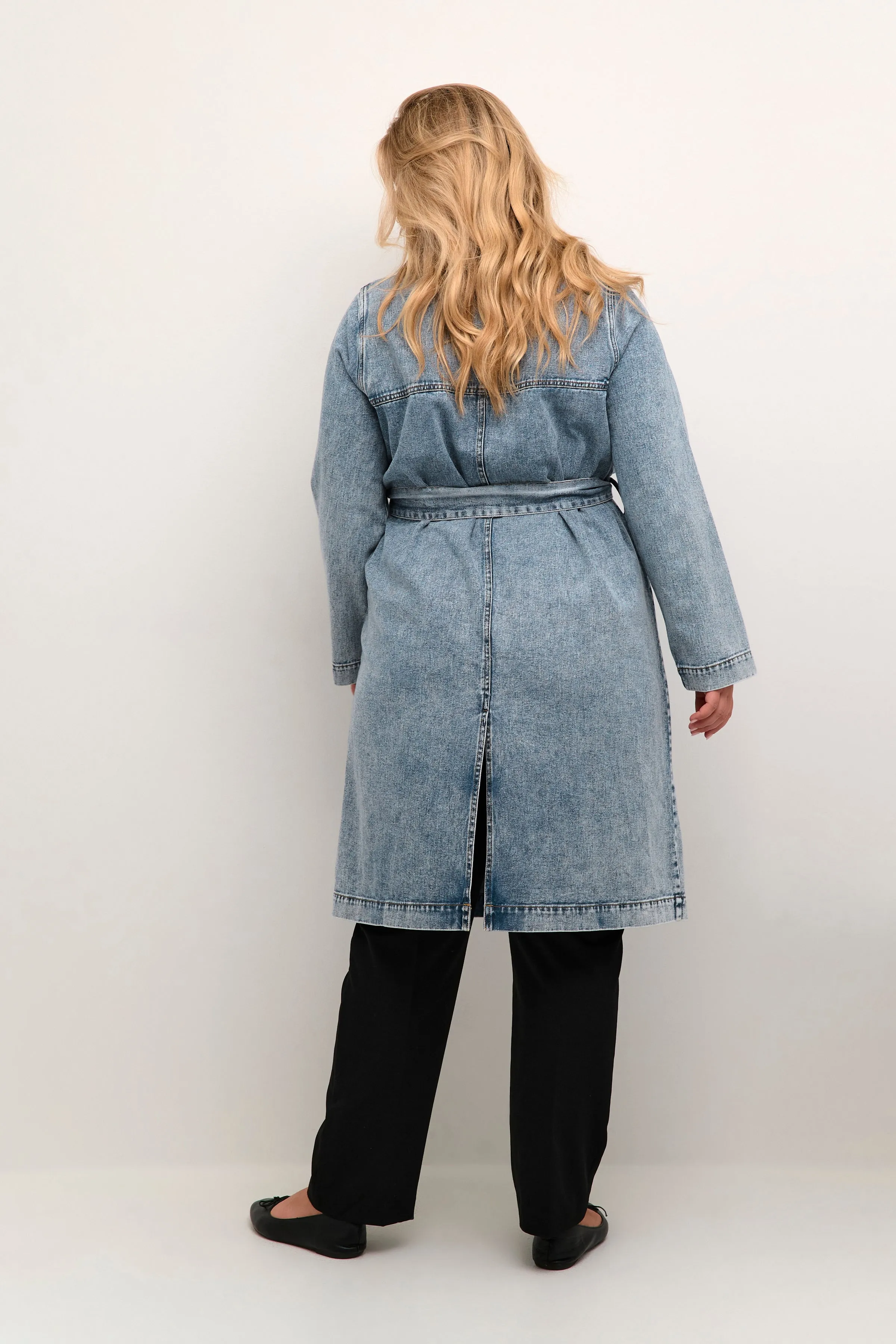 Kaffe Curve Denim Trenchcoat