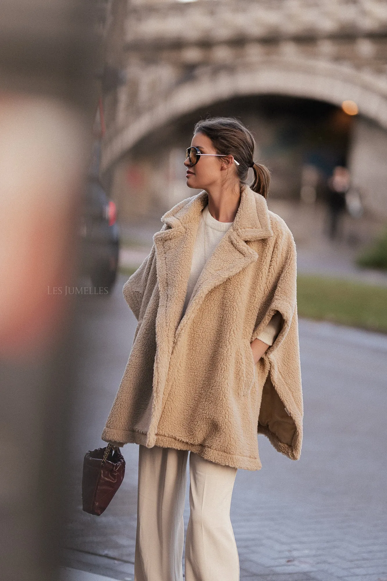 Kensi poncho beige