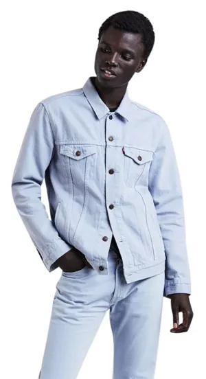 Levi's Men's Trucker Jacket Sky Blue - Garment Dye