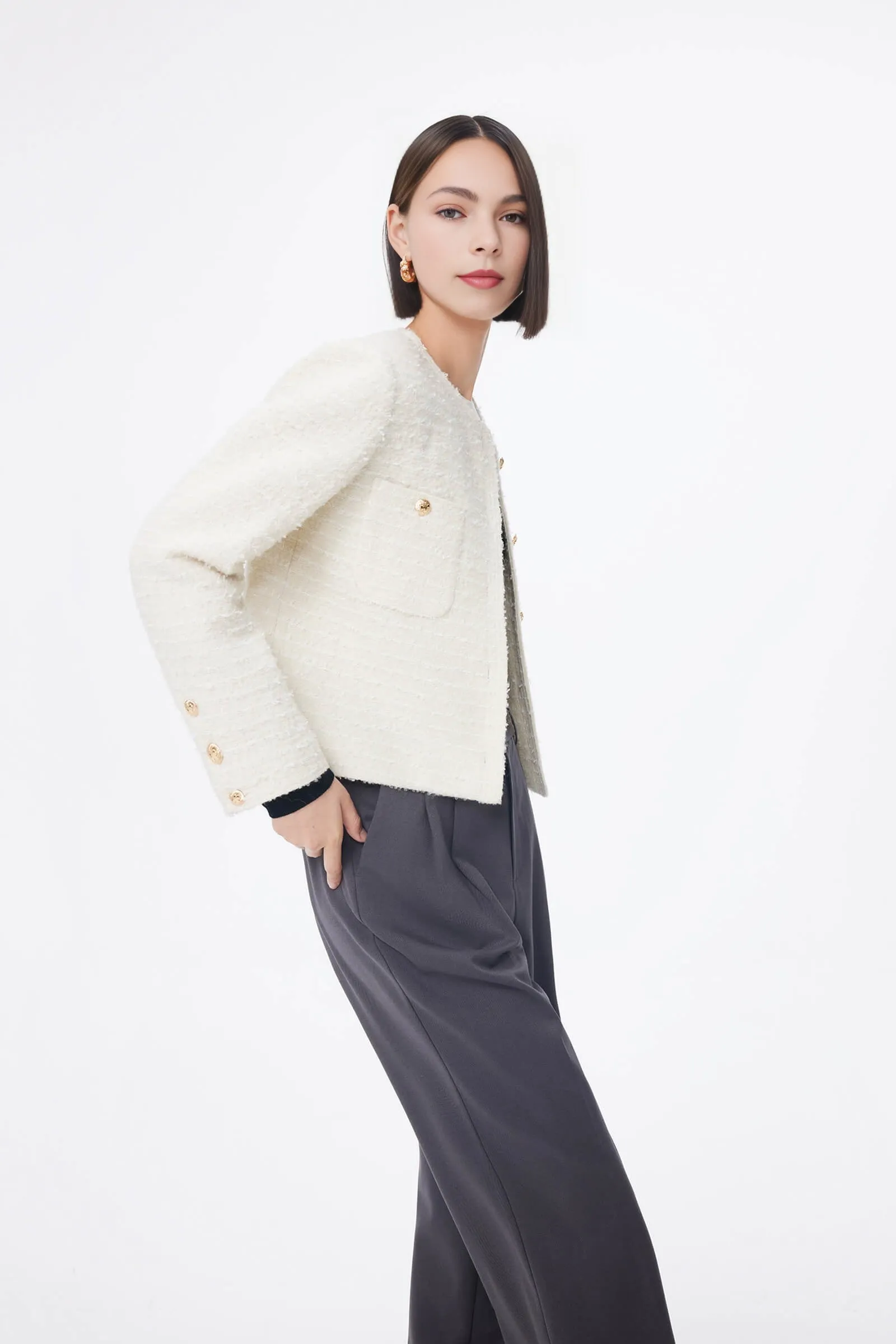 LILY Sheep Wool Petite Elegance Jacket