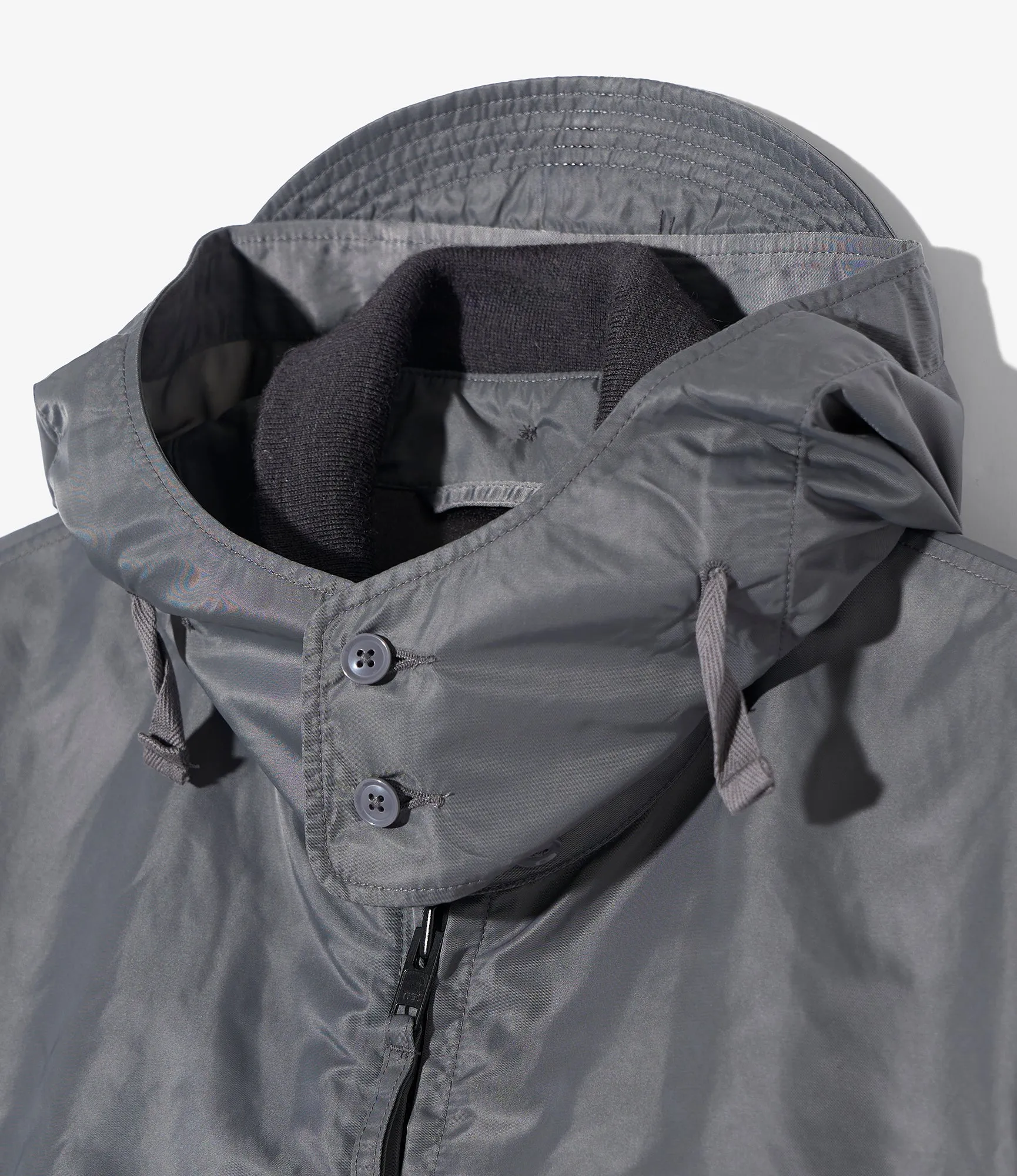 LL Jacket – Gunmetal Nylon Flight Satin