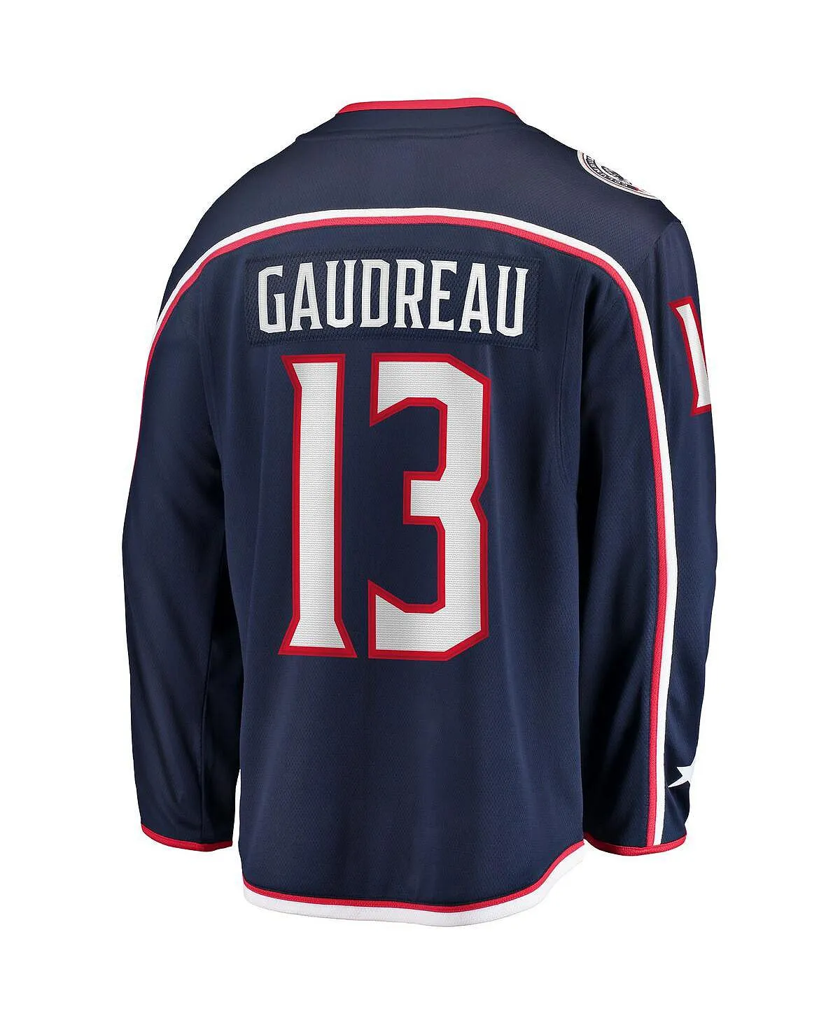 Men's branded johnny gaudreau navy columbus blue jackets 2022 breakaway player jersey Fanatics blue