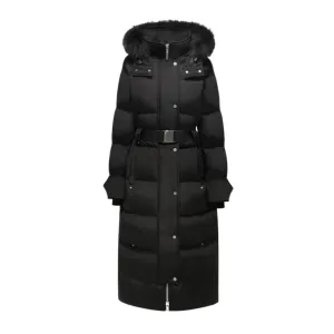 Moose Knuckles Cloud Long Black Parka Jacket