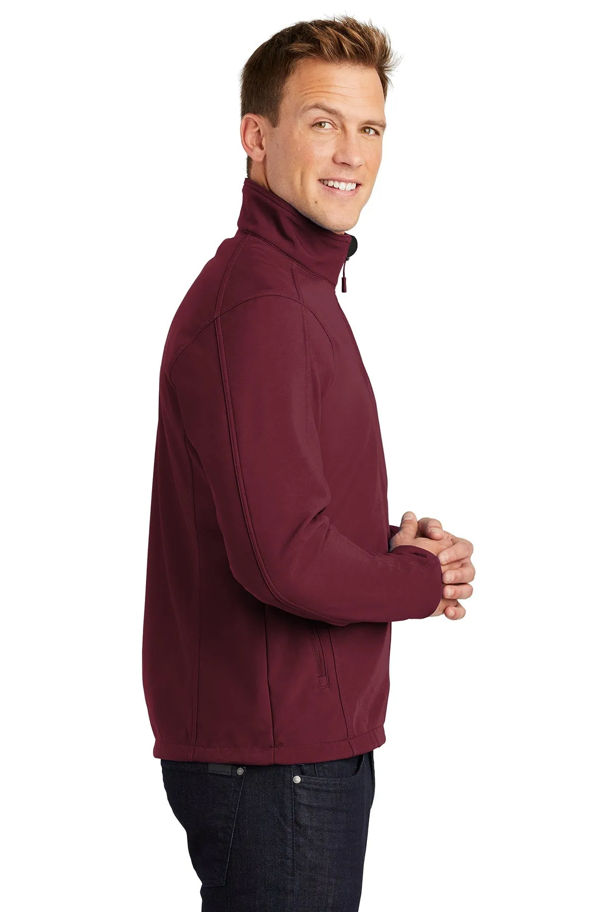 Port Authority Core Soft Shell Customized Jackets, Maroon