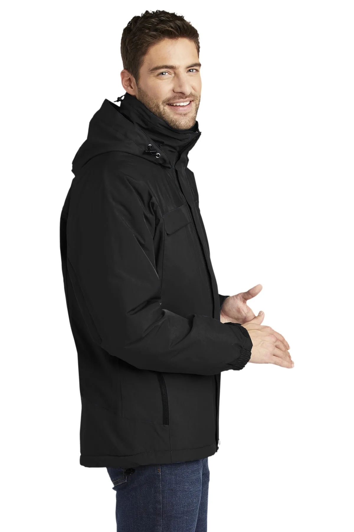 Port Authority Tall Nootka Customized Jackets, Black/ Black