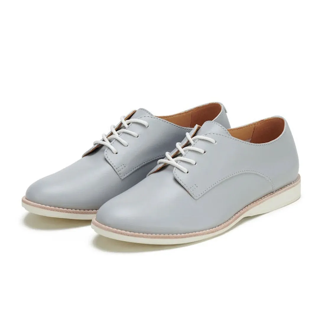 Rollie Womens Derby Super Soft Stone Leather Shoe