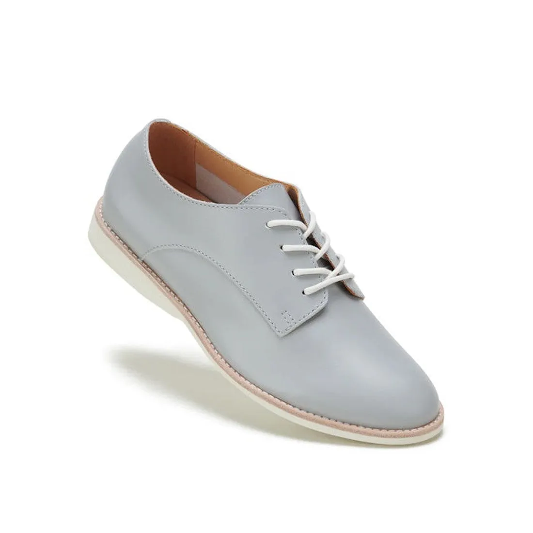 Rollie Womens Derby Super Soft Stone Leather Shoe