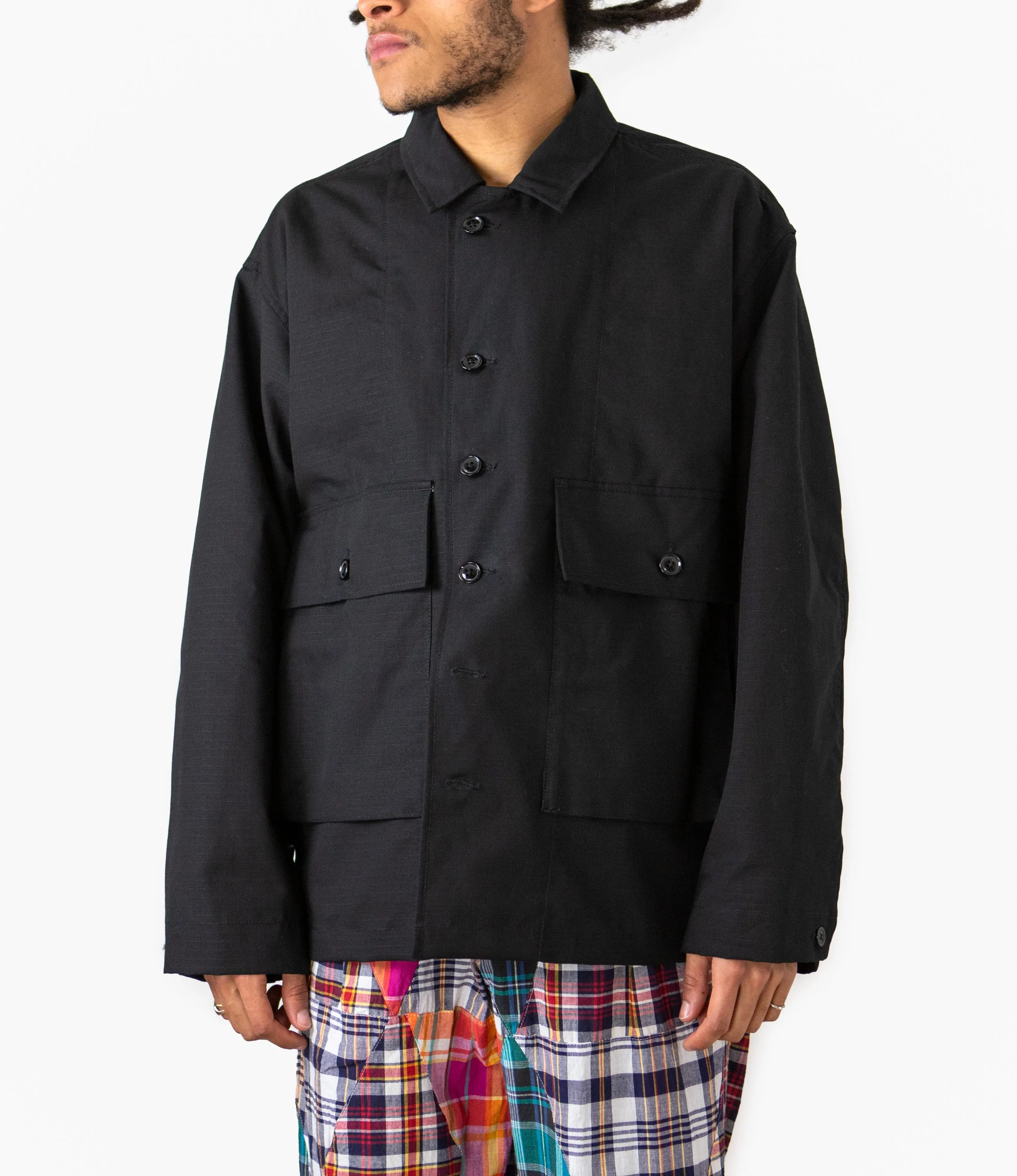 Sea Bees Jacket – Black Ripstop Cotton