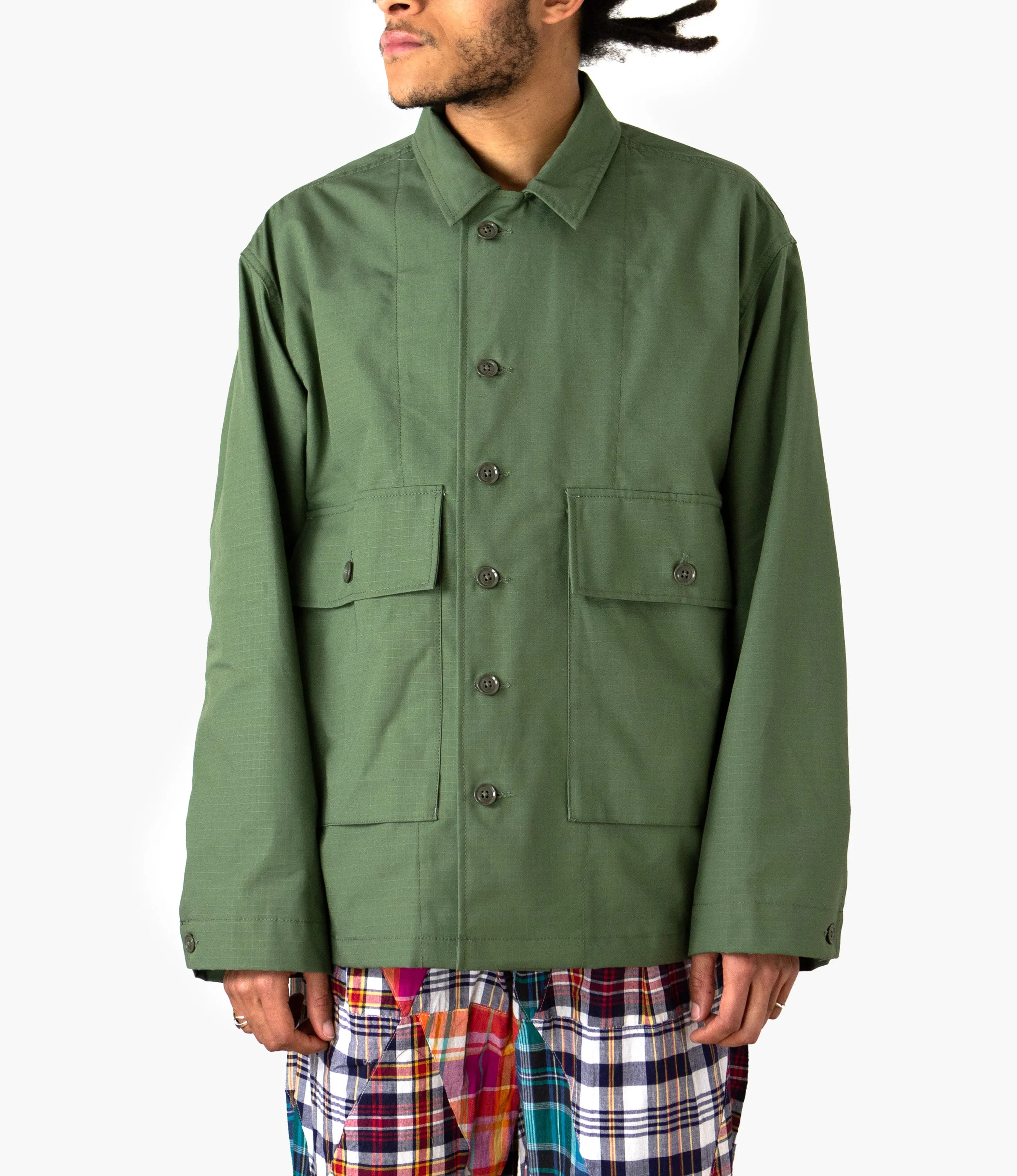 Sea Bees Jacket – Olive Ripstop Cotton