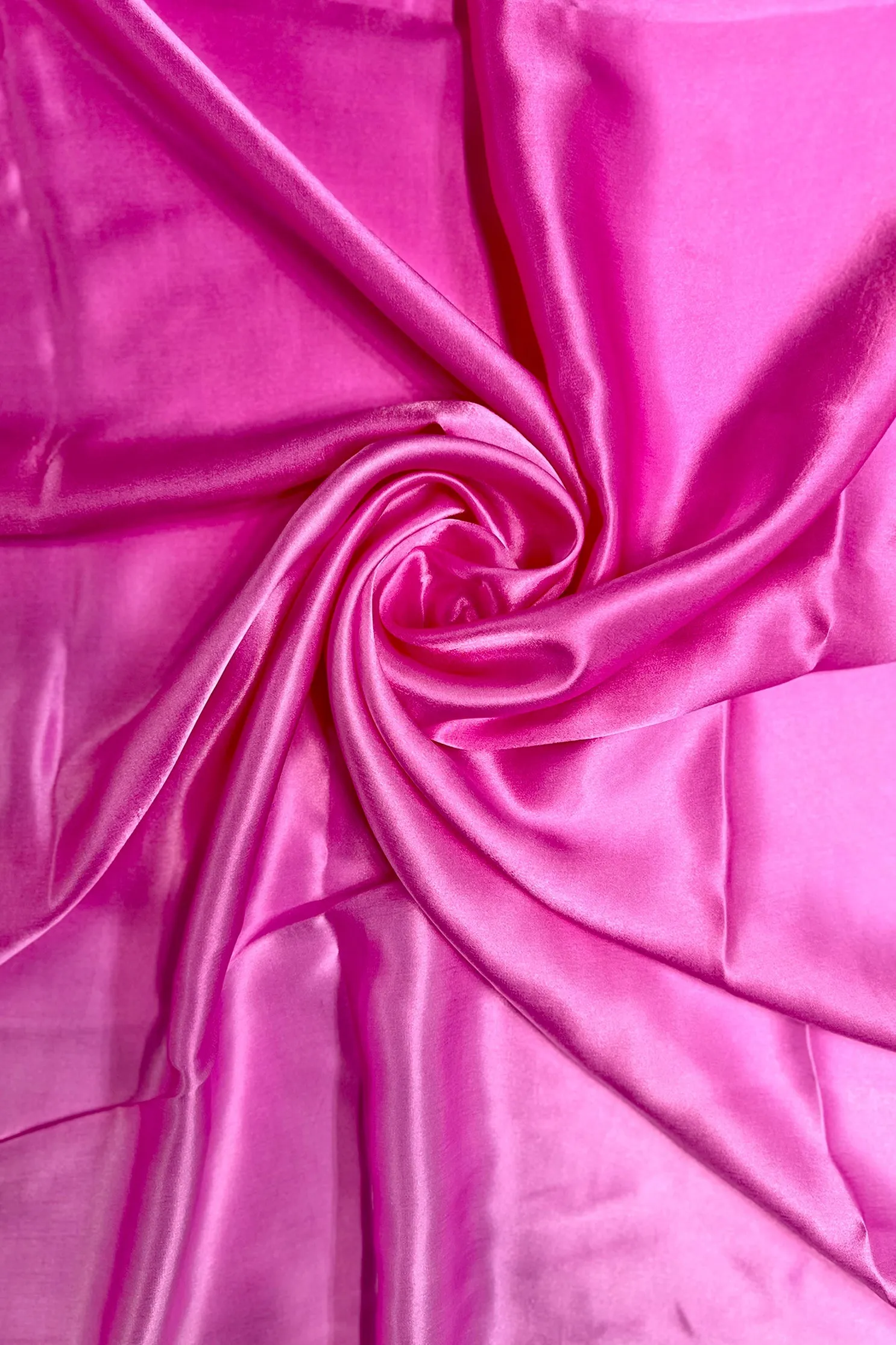 Super Pink/Opera Mauve Satin Crepe