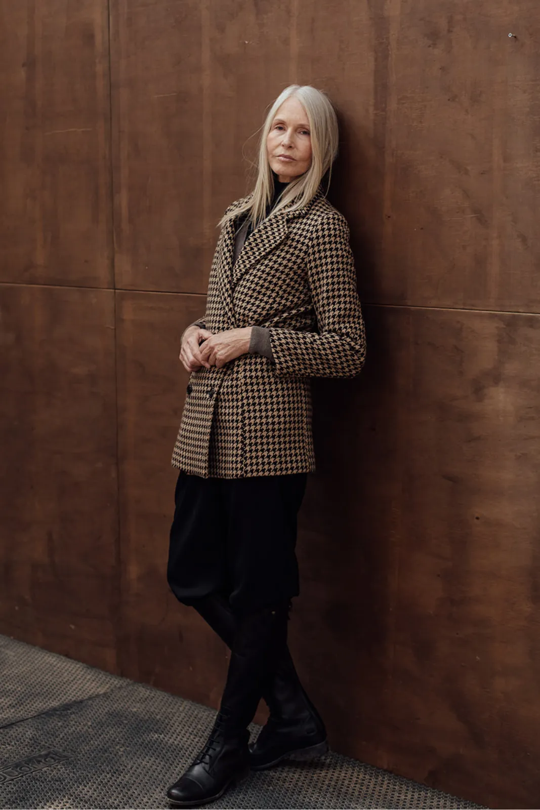 The Scanlan Wool Jacket - Chocolate Houndstooth