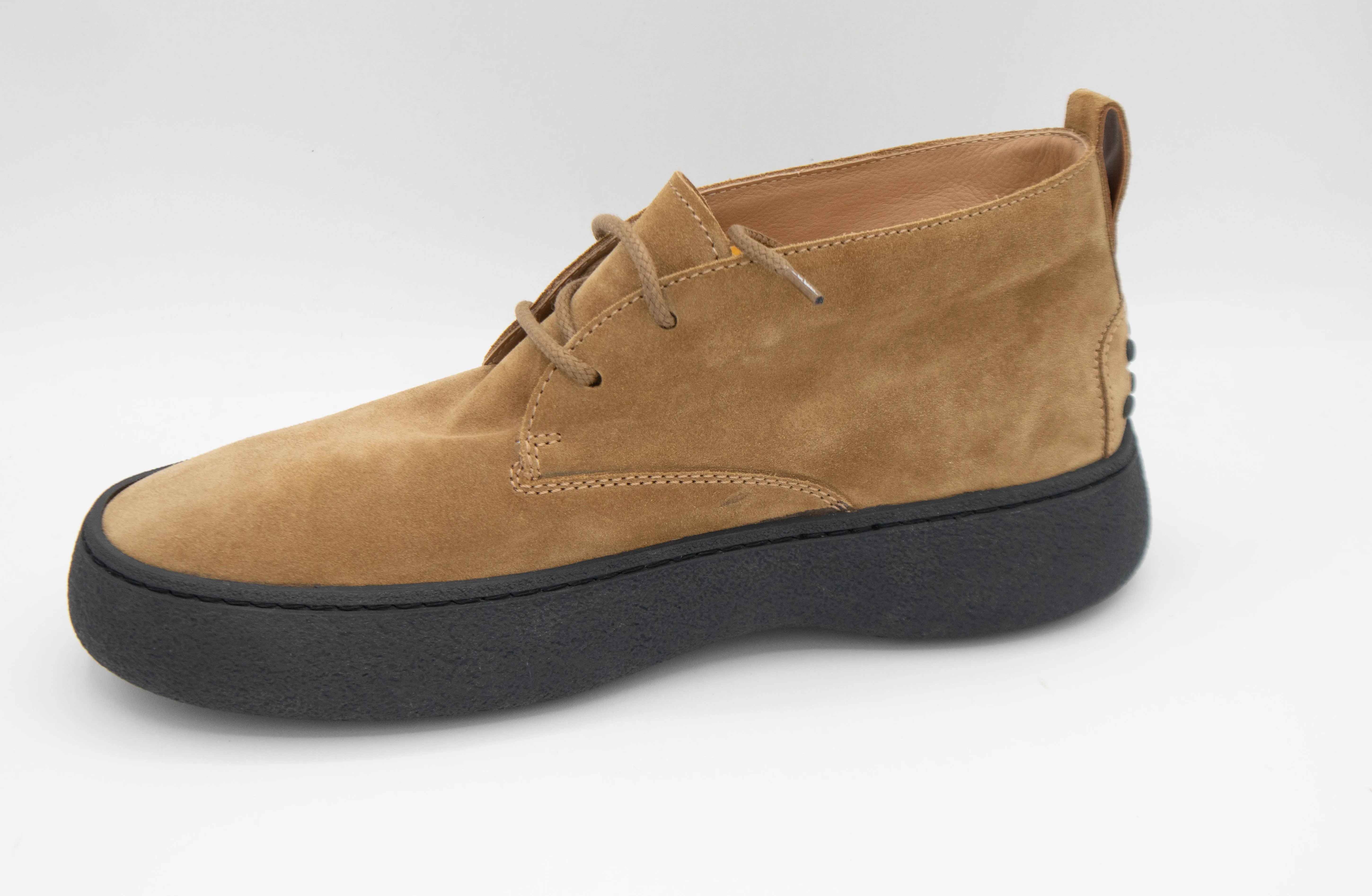 Tods Mens Suede Leather Boots in Brown