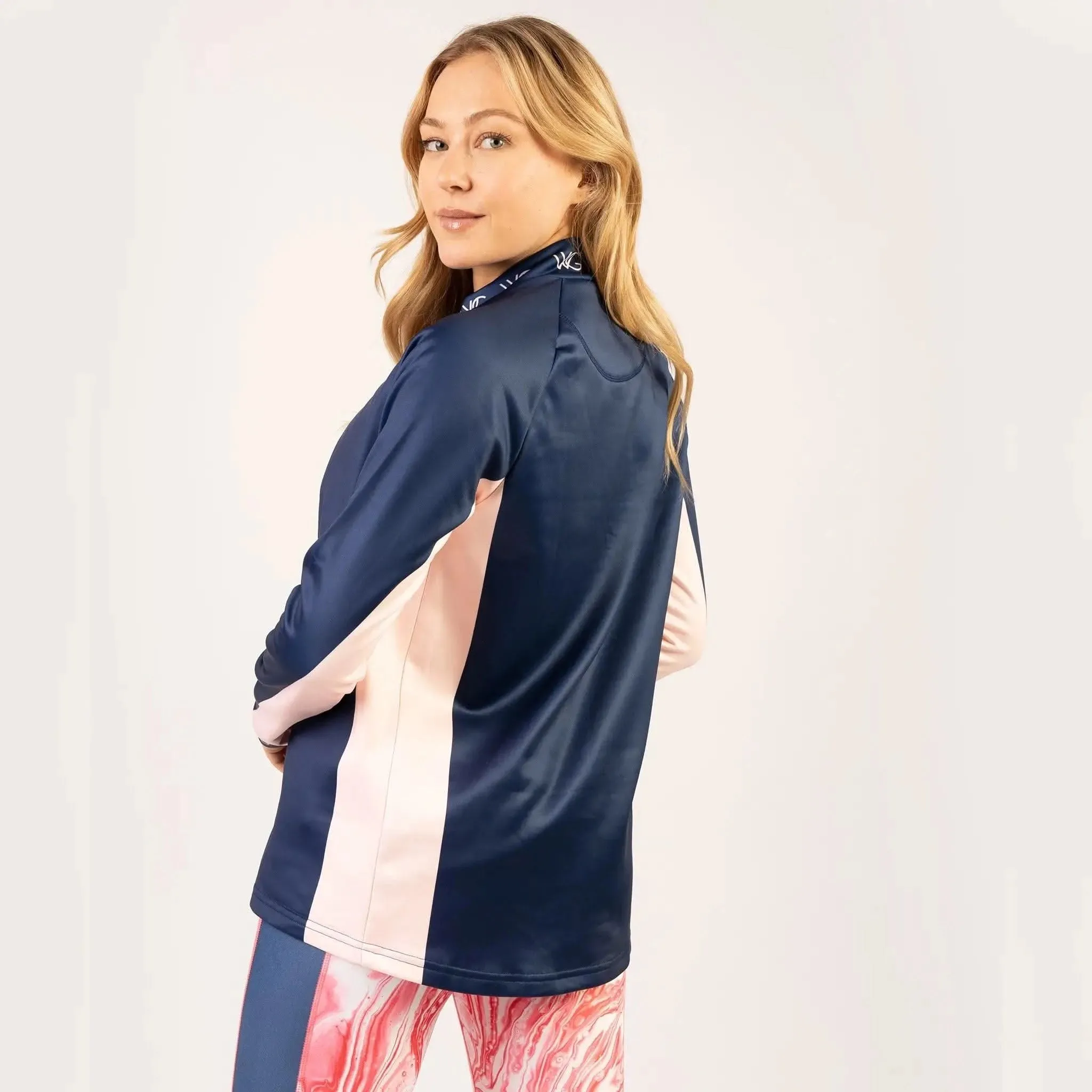 WG Flex Sustainable Pink Marble Zipped Jacket