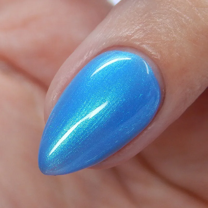 What-EVER! - blue shimmer nail polish