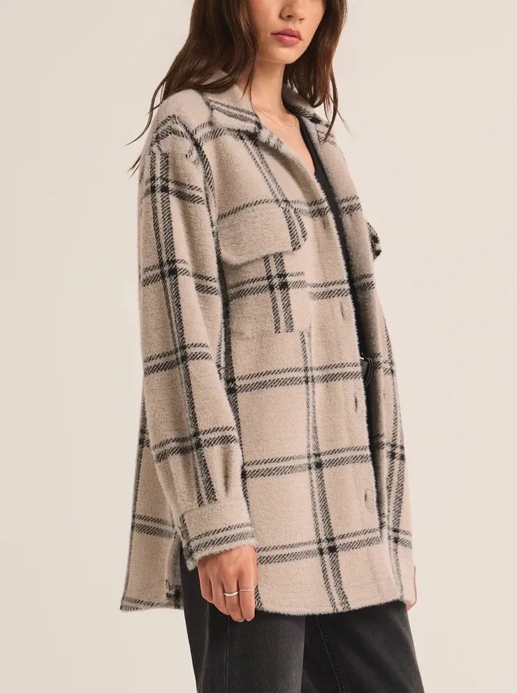 Z Supply Plaid Tucker Jacket