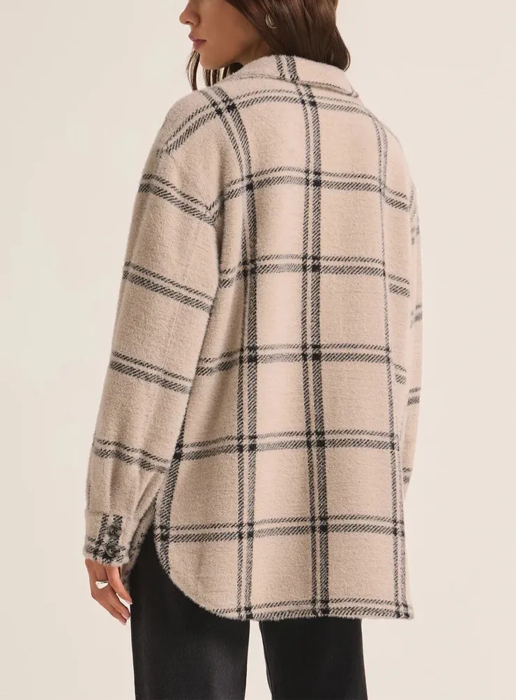 Z Supply Plaid Tucker Jacket