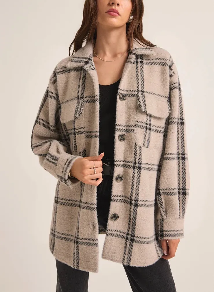 Z Supply Plaid Tucker Jacket